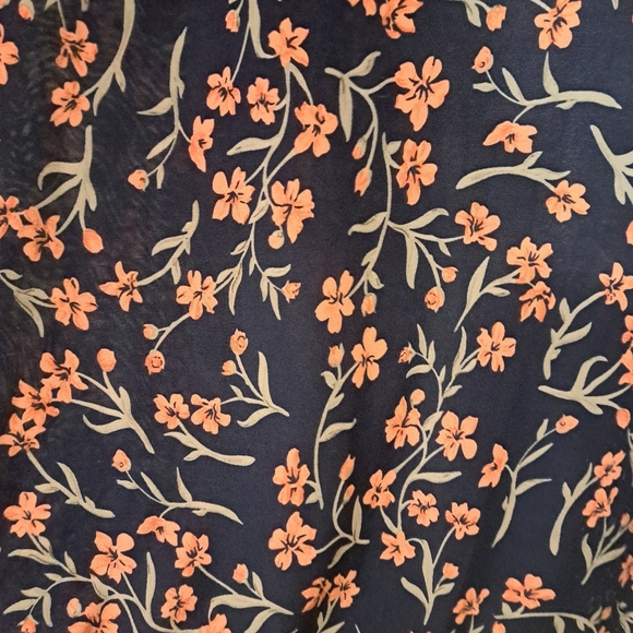 ☀️ M 2 Dye For Navy Floral dress CS - Picture 2 of 5